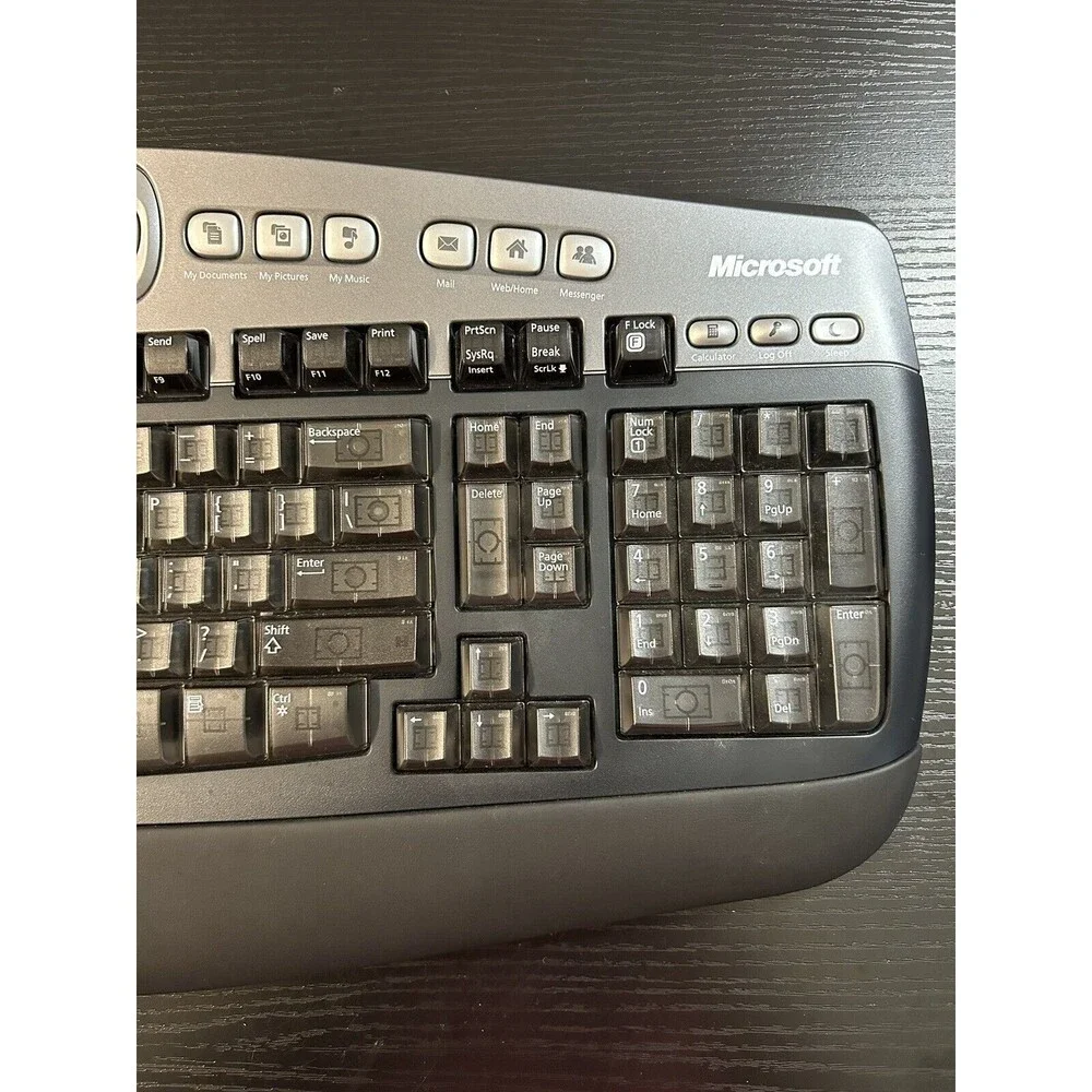 Microsoft Wireless Desktop Elite Black Keyboard Model No 1011 (No Receiver)